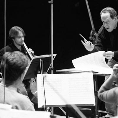 Kenneth Kiesler and members of the University of Michigan Symphony Orchestra