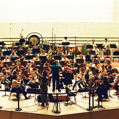 Conductor Jorge Mester and the Barcelona Symphony-National Orchestra of Catalonia.