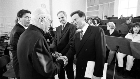 Gerard Schwarz, Herman Berlinski, Richard Sandler & Lowell Milken