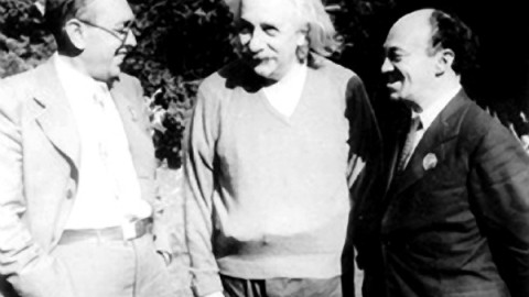 Itzik Fefer, Albert Einstein and Solomon Mikhoels