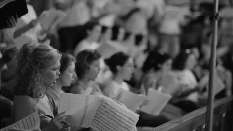 Members of the Southern Chorale of the University of Southern Mississippi