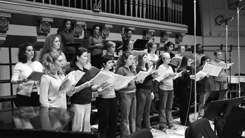 Members of the University of Michigan Opera Chorus