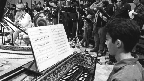 Members of the University of Michigan Symphony Orchestra and Opera Chorus