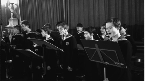 Members of the Vienna Boys Choir