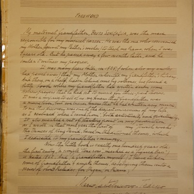 "Prayers My Grandfather Wrote": Forward