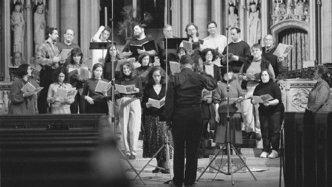 Samuel Adler conducts the New York Cantorial Choir with Cantor Ida Rae Cahana