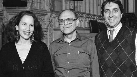 Cantor Ida Rae Cahana, Samuel Adler, and Cantor Perry Fine