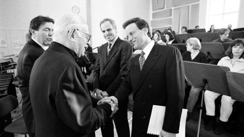 Gerard Schwarz, Herman Berlinski, Richard Sandler & Lowell Milken