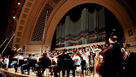 Kenneth Kiesler and members of the University of Michigan Opera Theater