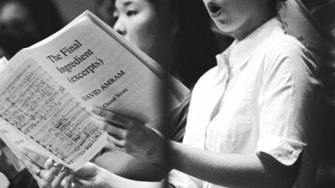 Members of the University of Michigan Opera Chorus