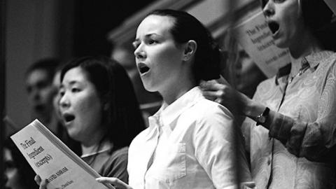 Members of the University of Michigan Opera Chorus