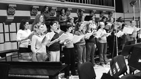 Members of the University of Michigan Opera Chorus