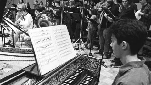 Members of the University of Michigan Symphony Orchestra and Opera Chorus