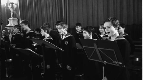 Members of the Vienna Boys Choir