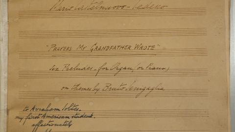 "Prayers My Grandfather Wrote": Dedication