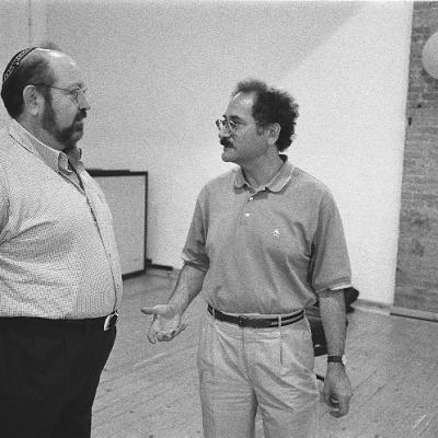 Cantor Alberto Mizrahi and Neil Levin