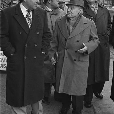 Cantor Moshe Ganchoff, Nathan Lam, Jack Mendelson and Neil Levin