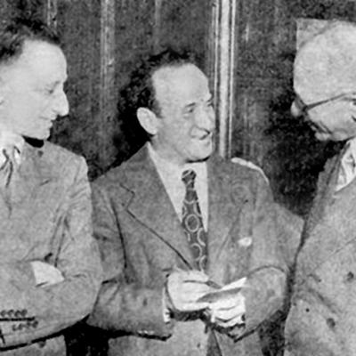 Composers Alexandre Tansman, Nathaniel Shilkret and Mario Castelnuovo-Tedesco.