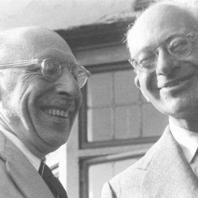 Composers Igor Stravinsky and Mario Castelnuovo-Tedesco.