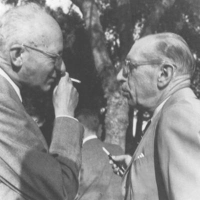 Composers Mario Castelnuovo-Tedesco and Igor Stravinsky.