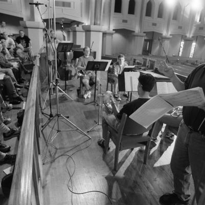 Conductor Timothy Koch and members of the Southern Chorale