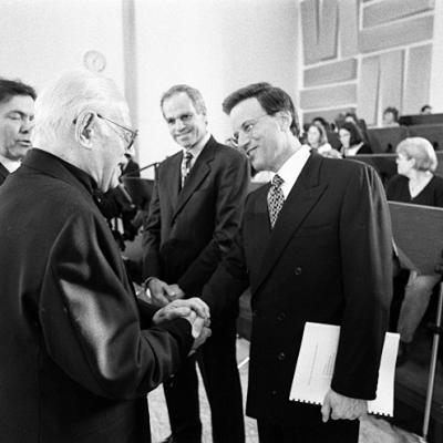 Gerard Schwarz, Herman Berlinski, Richard Sandler & Lowell Milken