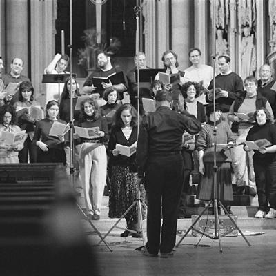 Samuel Adler conducts the New York Cantorial Choir with Cantor Ida Rae Cahana