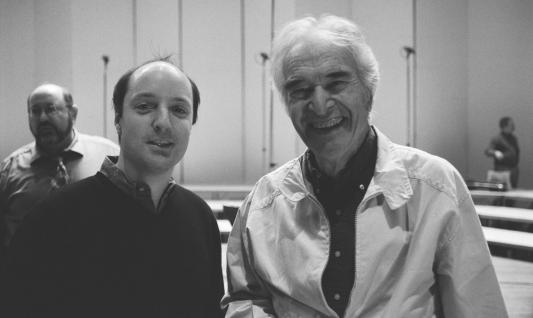 Producer David Frost with composer Dave Brubeck